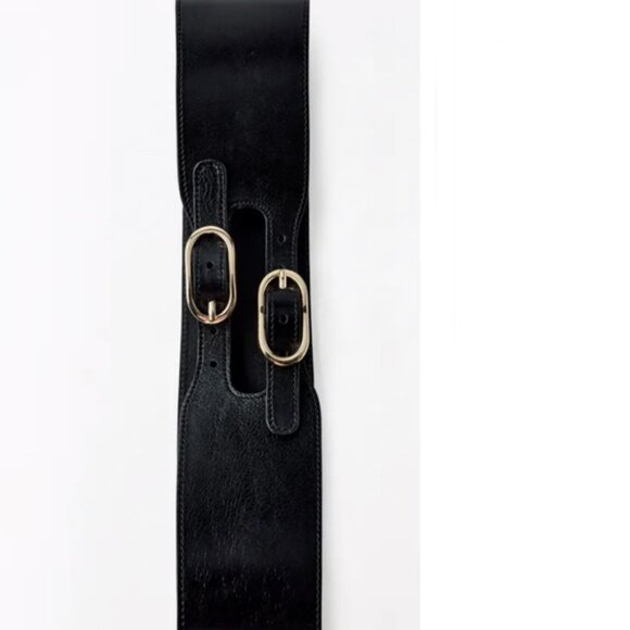ZARA DOUBLE BUCKLE SASH BELT main image 6